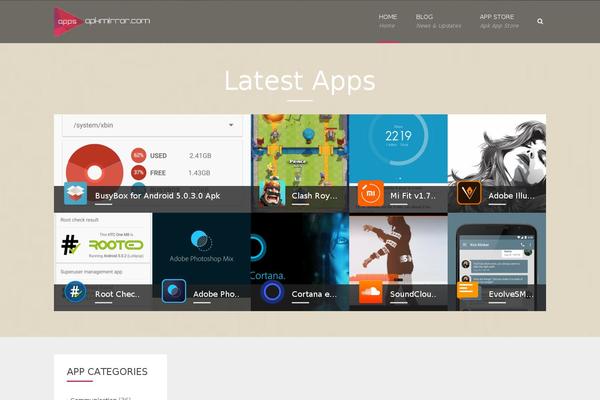 Applay theme site design template sample