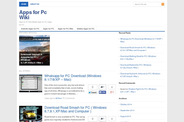 appsforpcwiki.com site used TechNews