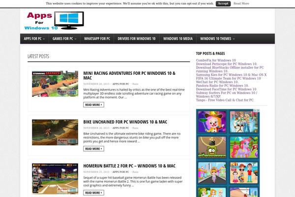 WordPress website example screenshot