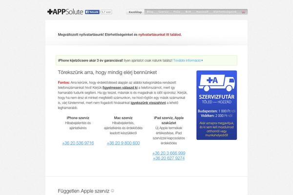 appsolute.hu site used Appsolute