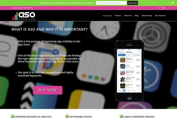 Enfold theme site design template sample