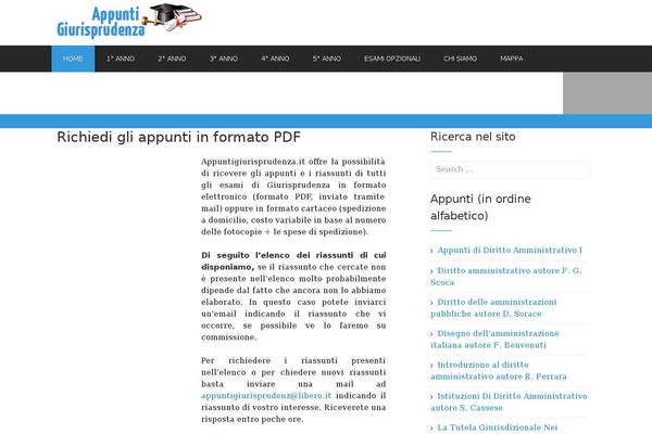 appuntigiurisprudenza.it site used Agency-ecommerce
