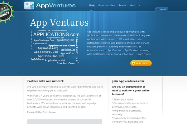 appventures.com site used Thecorporation2