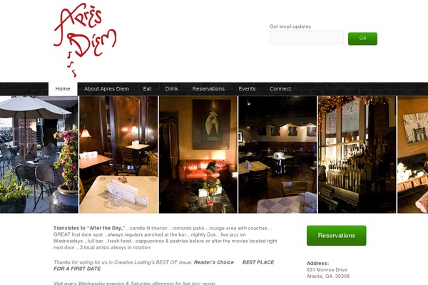 Twenty Ten theme site design template sample