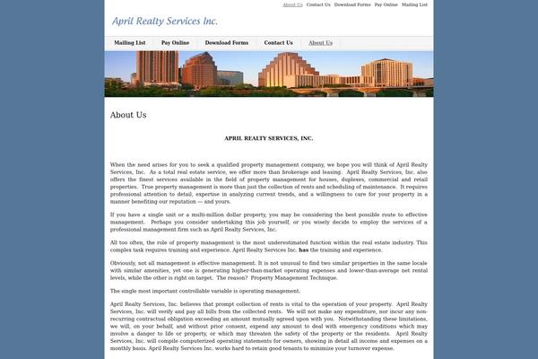 aprilrealtyservices.com site used zeeCompany