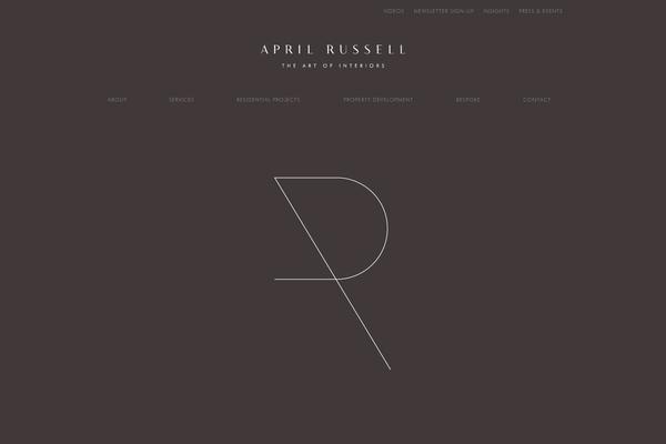 APRIL theme site design template sample