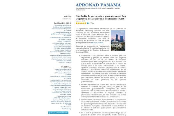 WordPress website example screenshot