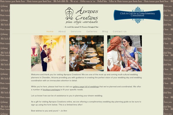 WordPress website example screenshot