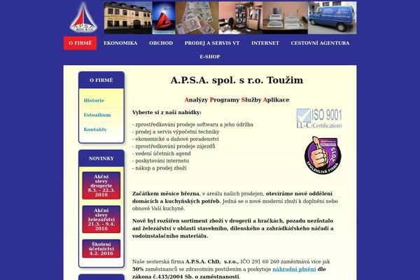 apsa.cz site used MioWeb