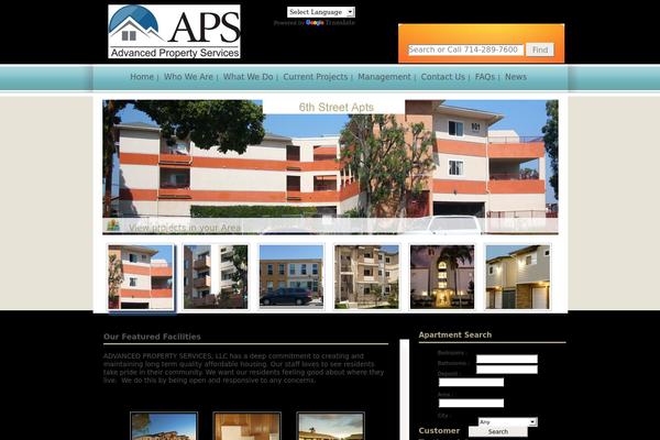 Aps theme site design template sample
