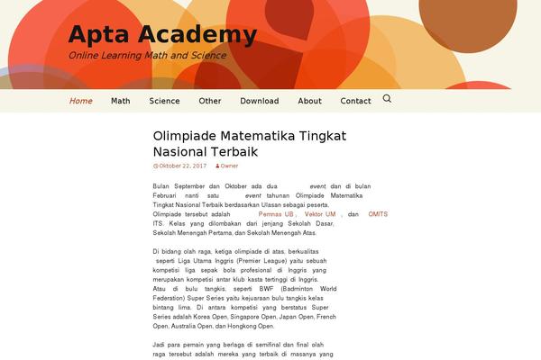 Twenty Thirteen theme site design template sample