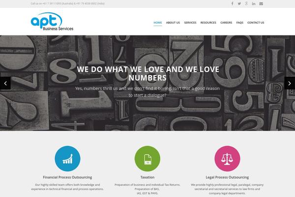 WordPress website example screenshot