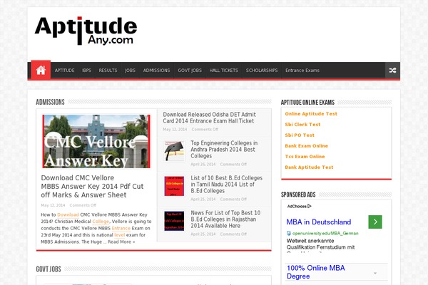 WordPress website example screenshot