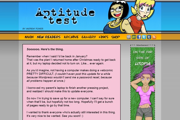 aptitudetestcomic.com site used Aptitudetest