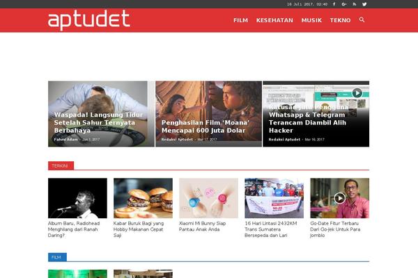 aptudet.com site used Newspaper