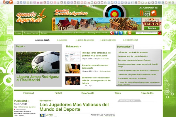 WordPress website example screenshot