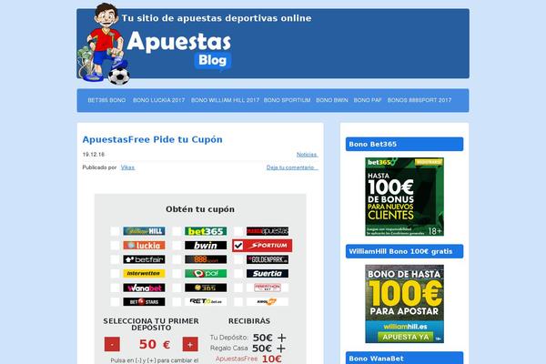 apuestasblog.com site used Apuestasblog2015