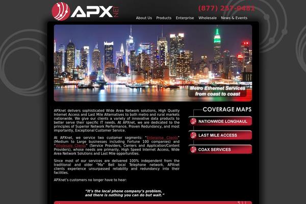 apxnet.com site used Custom