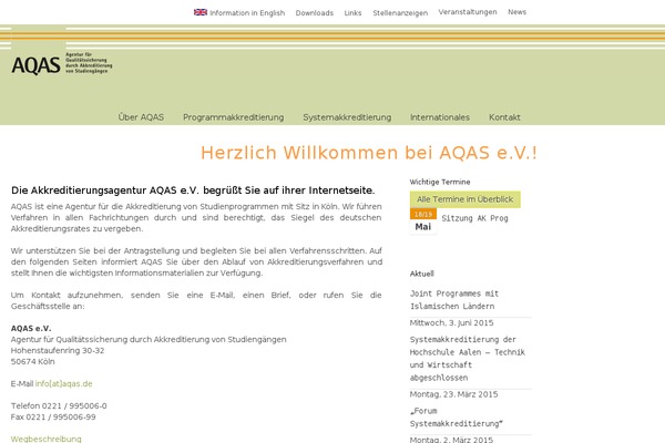 Site using Aqas plugin