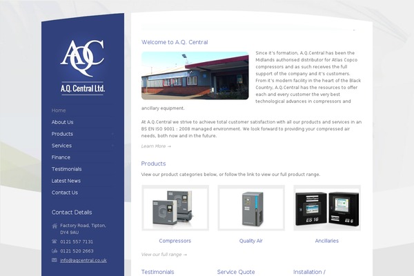 aqcentral.co.uk site used RT-Theme 15