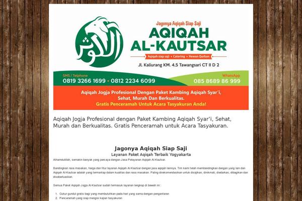 aqiqahalkautsar.com site used Tiga-child