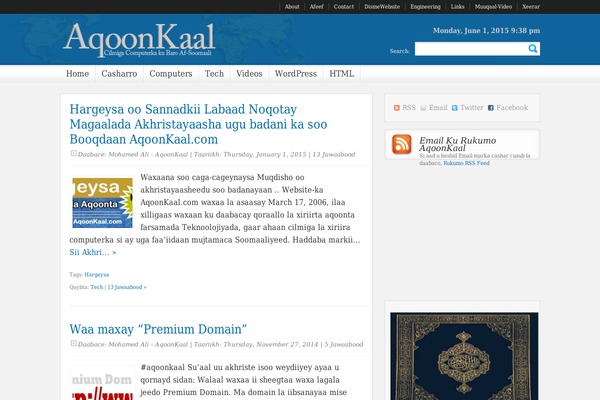 aqoonkaal.com site used Aqoonkaal