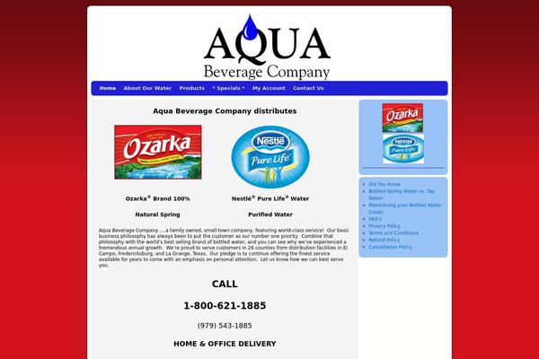 aquabeverage.com site used Weaver