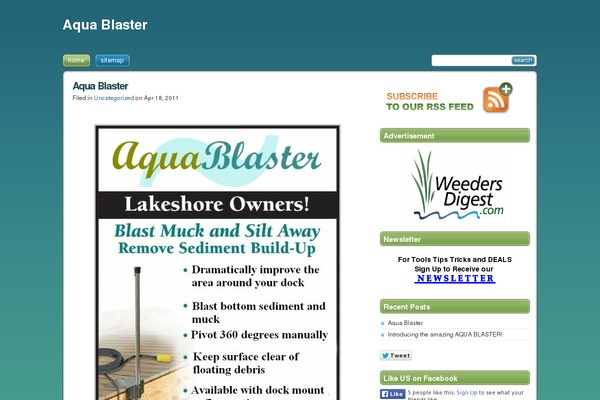 aquablaster.org site used Vistalicious