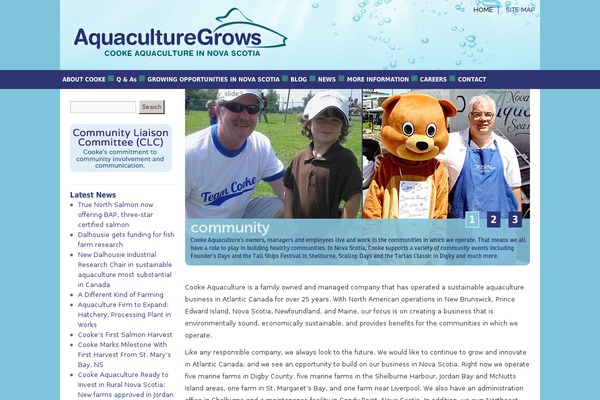 aquaculturegrowsns.com site used Cooke