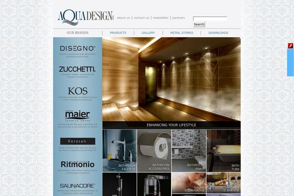 Aqua theme site design template sample