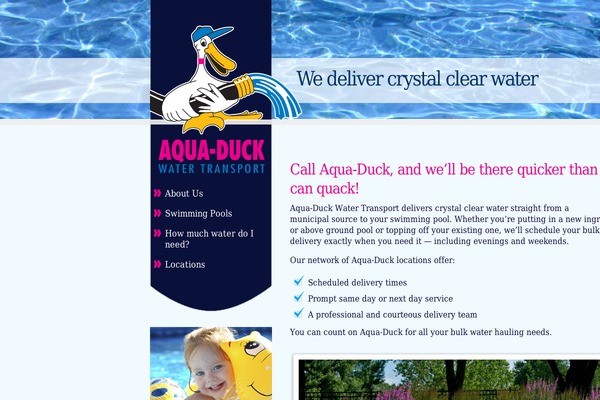 aquaduckwater.com site used Aquaduck