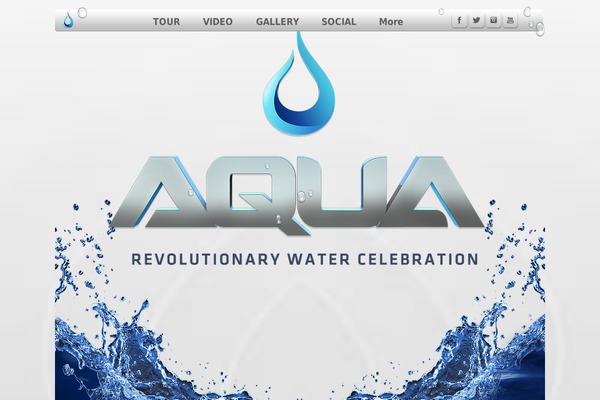 Aqua theme site design template sample