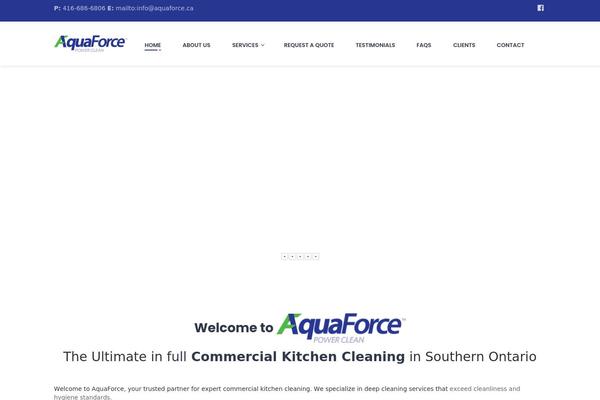 aquaforce.ca site used Magiclean