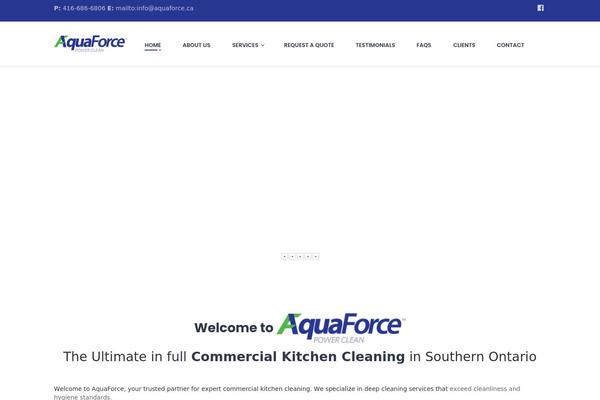 aquaforce.ca site used Magiclean-child