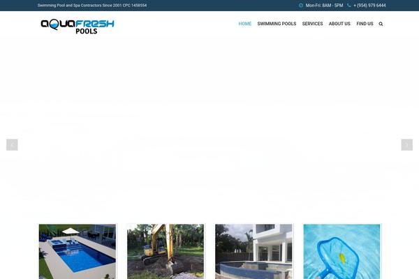 Swimmingpool theme site design template sample