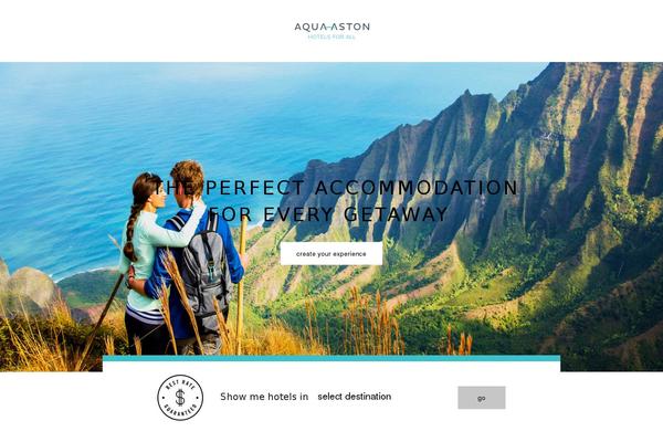 Aqua theme site design template sample