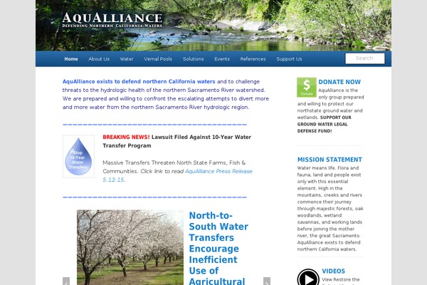 aqualliance.net site used Twentyeleven-two