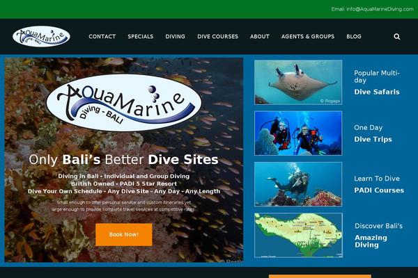 aquamarinediving.com site used Aquamarine