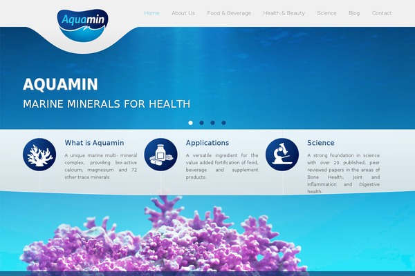 aquamin.org site used Aquamin