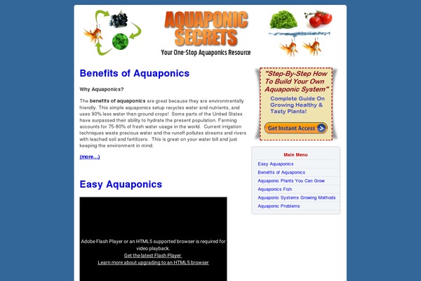 aquaponicsecrets.com site used Nicheprofitpressv2