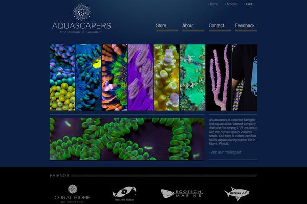 aquascapers.com site used Coralwp