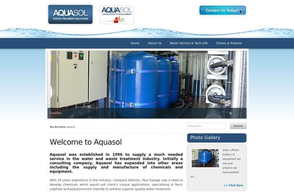 aquasol.com.au site used Thewebshopresponsive
