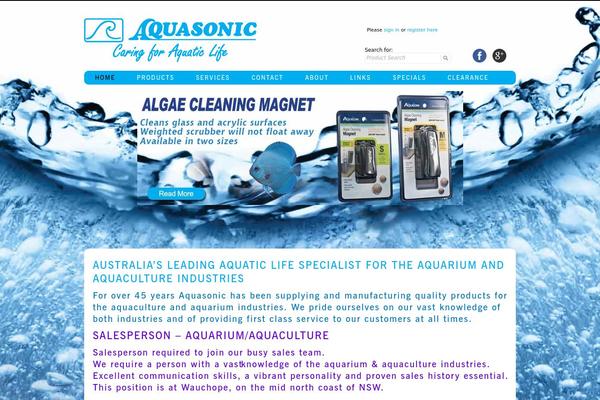 aquasonic.com.au site used Aquasonic