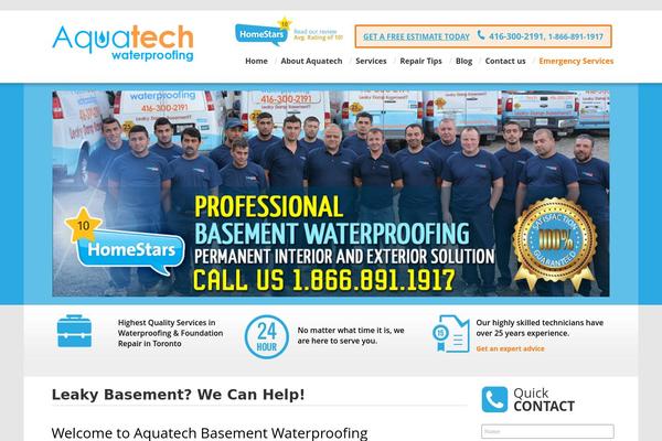 aquatechwaterproofing.ca site used Aquatech