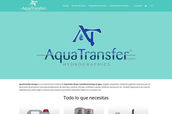 aquatransfereuropa.com site used Divi-hijo