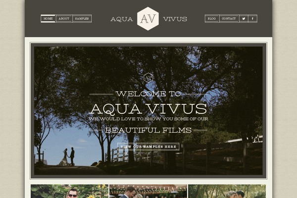 Aqua theme site design template sample