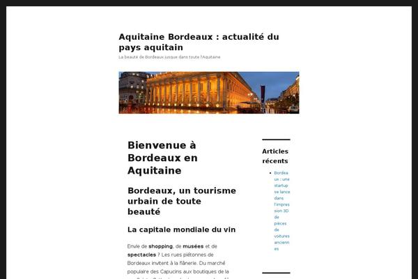 Aquitaine theme site design template sample