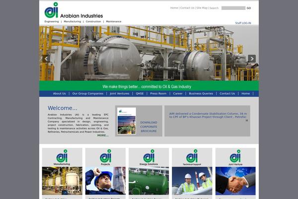 arabian-industries.net site used Extensive