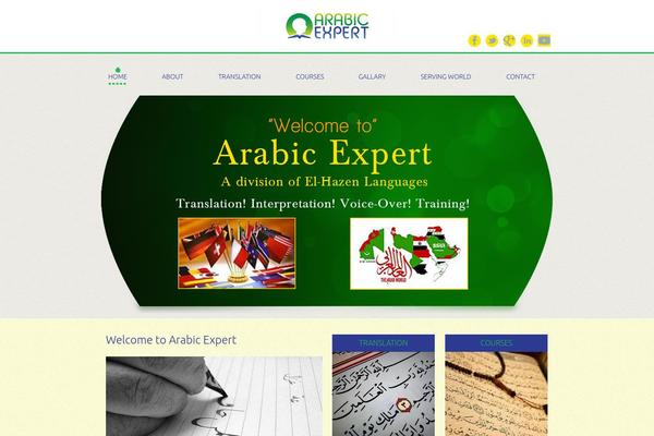 arabicexpert.in site used Elegant Grunge