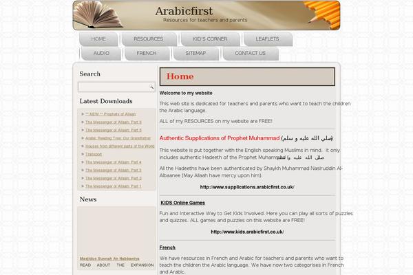 arabicfirst.co.uk site used Arabicfirst